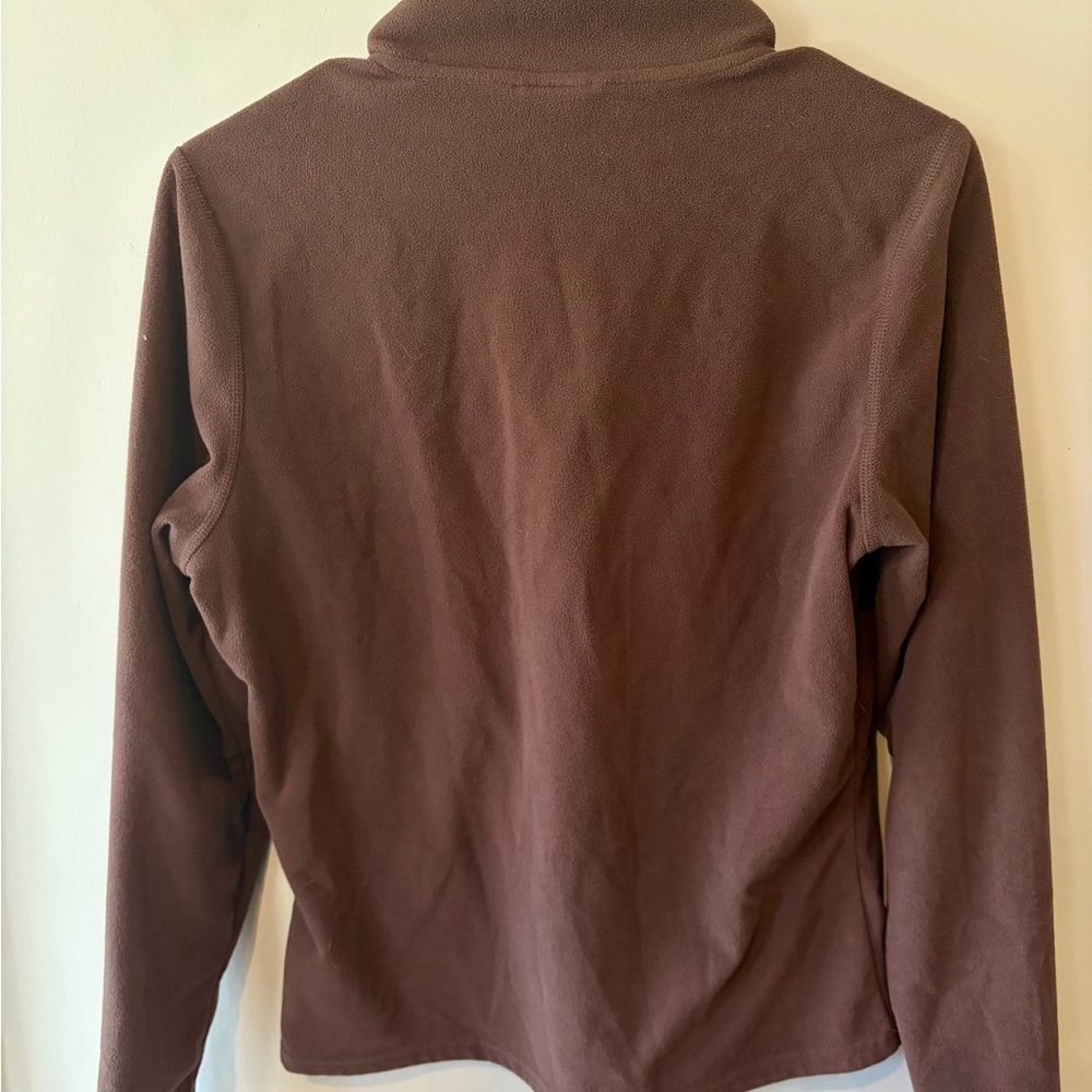 The North Face Brown Fleece Quarter Zip Pullover Women’s Medium Cozy Outdoor - Picture 2 of 4